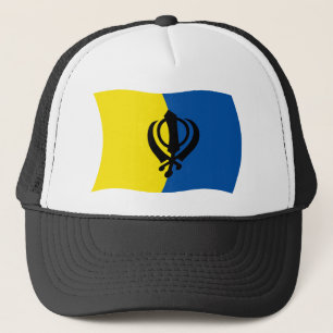 Casquette Chapeau avec drapeau du sikhisme