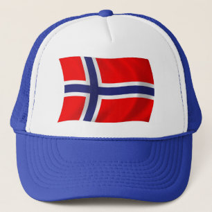 Casquette Chapeau avec drapeau norvégien