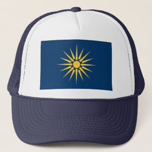 Casquette Chapeau avec le drapeau de Macédoine, Grèce