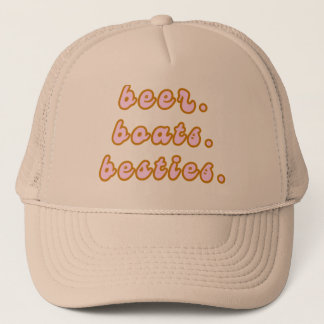 Casquette Chapeau de camion à bière, bateaux et Besties