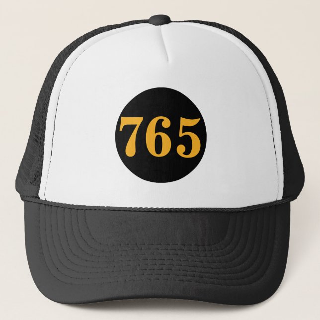 Casquette Chapeau de camion à plaque de nickel 765 (Devant)