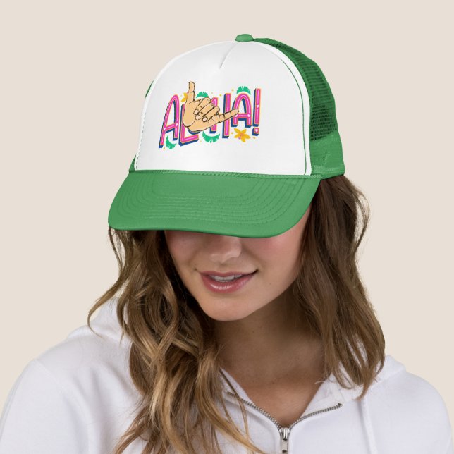 Casquette Chapeau de camion Aloha Hawaii (En situation)
