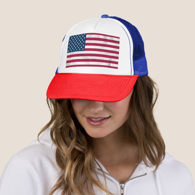 Casquette Chapeau de camion américain - 4 juillet spécial (En situation)