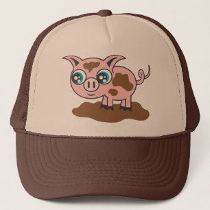 Casquette Chapeau de camion amusant de cochon boueux pour en