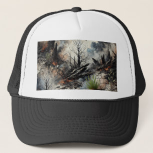 Casquette Chapeau de camion artistique - Conception audacieu