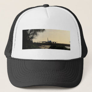 Casquette Chapeau de camion avec Airbus A380 à Sunrise