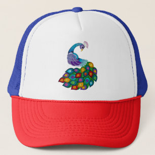 Casquette Chapeau de camion avec conception de paon