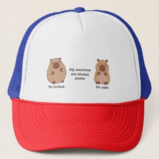 Casquette Chapeau de camion avec dessin animé et message d'o