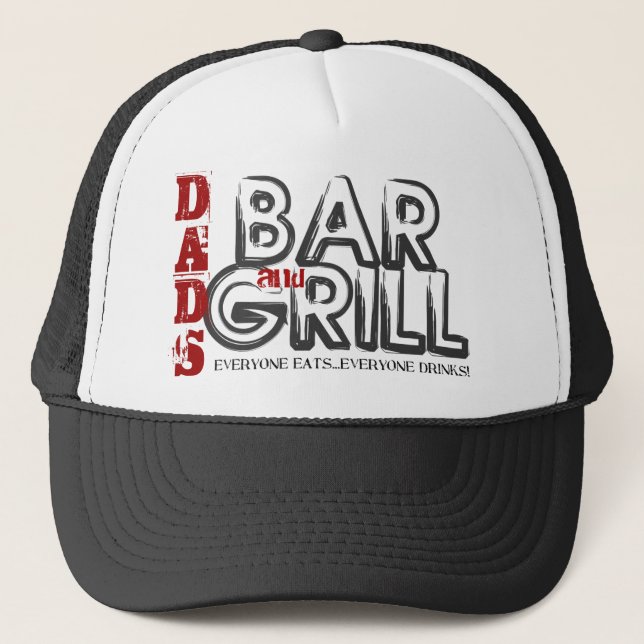 Casquette Chapeau de camion barbecue et grill papa (Devant)