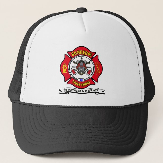 Casquette Chapeau de camion - Bomberos volontaires de Pescad (Devant)