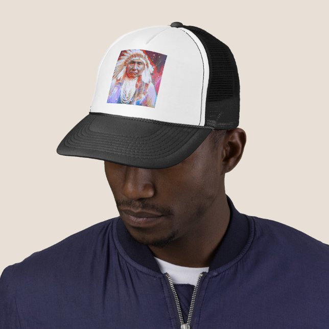 Casquette Chapeau de camion Crazy Horse (En situation)