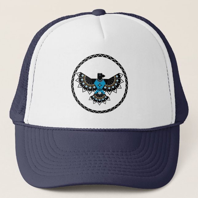 Casquette Chapeau de camion d'aigle autochtone (Devant)