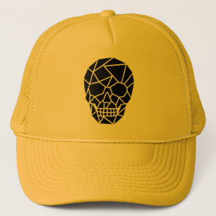Casquette Chapeau de camion d'art crânien géométrique