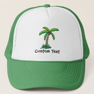 Casquette Chapeau de camion de caricature palmier