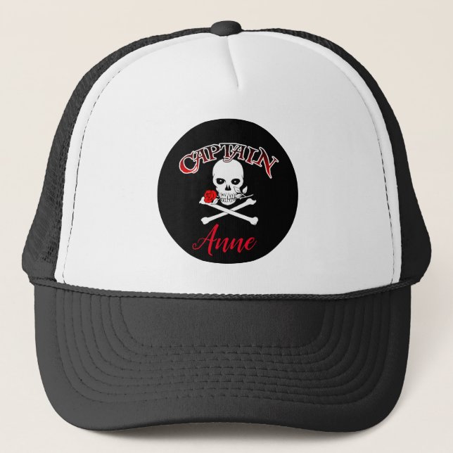 Casquette Chapeau de camion de Jolly roger personnalisé (Ros (Devant)