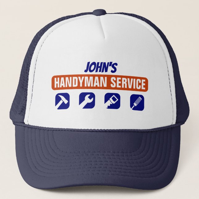 Casquette Chapeau de camion de service de Handyman (Devant)