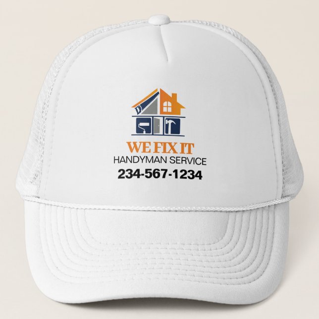 Casquette Chapeau de camion de service Handyman (Devant)