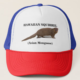 Casquette Chapeau de camion d'écureuil hawaïen (mangouste as