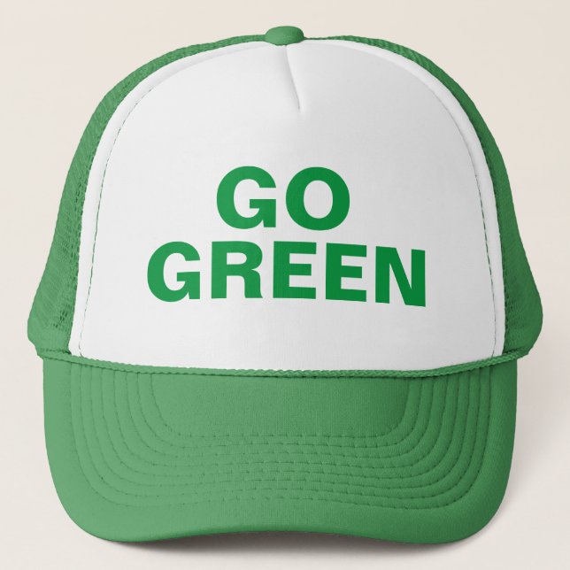 Casquette Chapeau de camion devenez écolo (Devant)