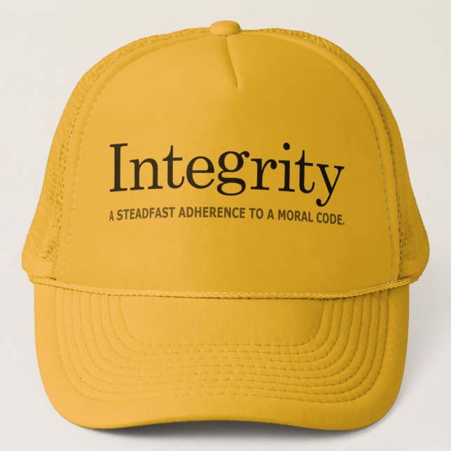 Casquette Chapeau de camion d'or INTEGRITY (Devant)