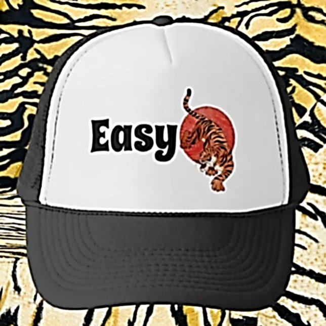 Casquette Chapeau de camion "Easy Tiger" drôle - Typographie (Créateur téléchargé)