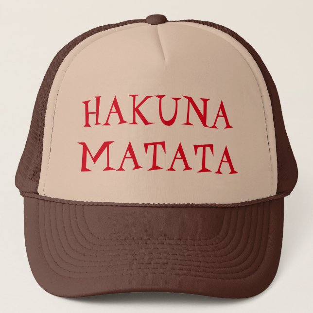 Casquette Chapeau de camion Hakuna Matata (Devant)