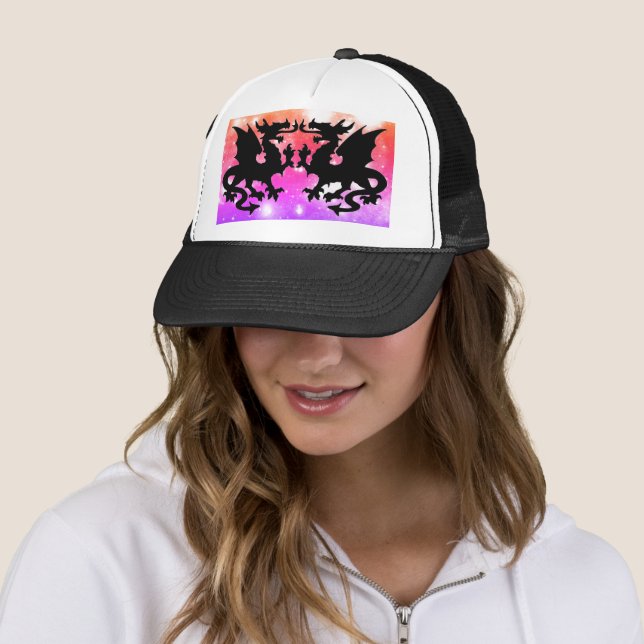 Casquette Chapeau de camion Imaginaire dragon (En situation)
