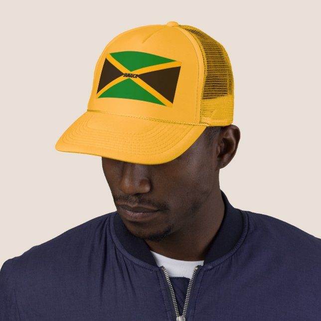 Casquette Chapeau de camion JAMAICA (En situation)