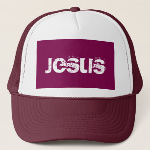 Casquette Chapeau de camion Jésus violet