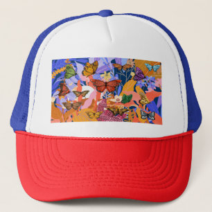 Casquette Chapeau de camion papillon
