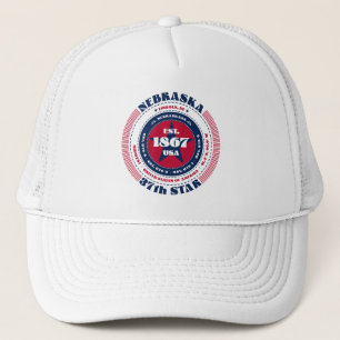 Casquette Chapeau de camion patriotique circulaire de l'État
