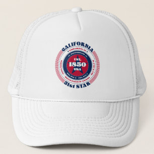 Casquette Chapeau de camion patriotique de l'État de Califor