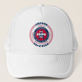 Casquette Chapeau de camion patriotique de l'État de l'Orego