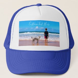 Casquette Chapeau de camion photo et texte personnalisé