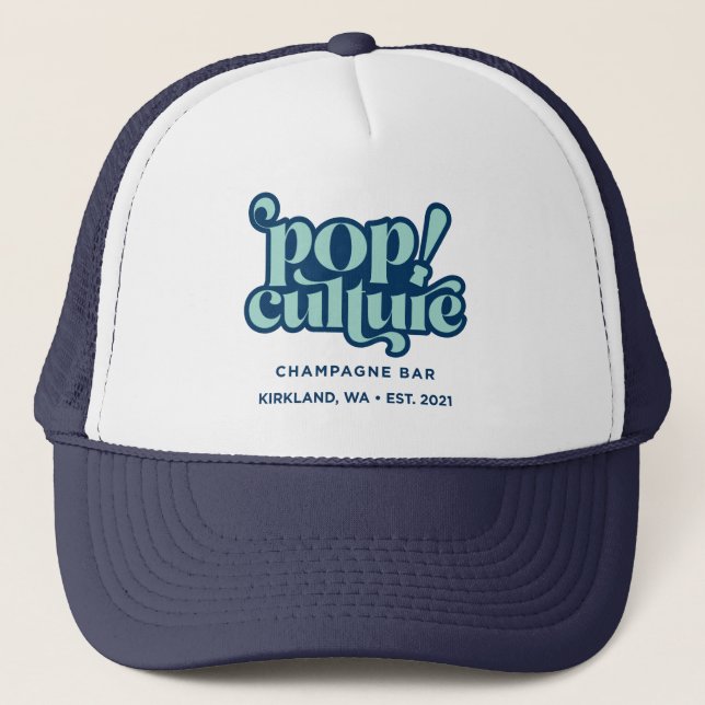 Casquette Chapeau de camion populaire (bleu/marine) (Devant)