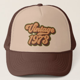 Casquette Chapeau de camion Retro Earth Tones Vintage 1973