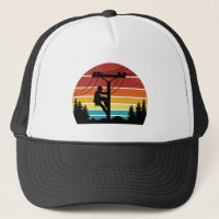 Chapeau de camion rétro-Sunset Lineman vintage