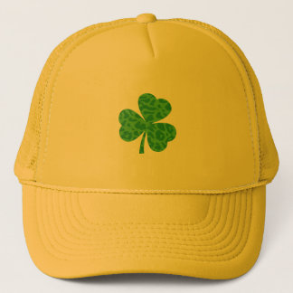 Casquette Chapeau de camion Shamrock Leopard de la Saint-Pat
