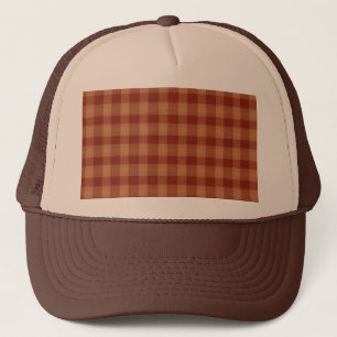Casquette Chapeau de camion Tan Tartan