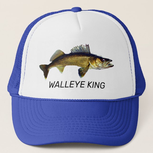 Casquette Chapeau de camion "Walleye King" amusant (Devant)