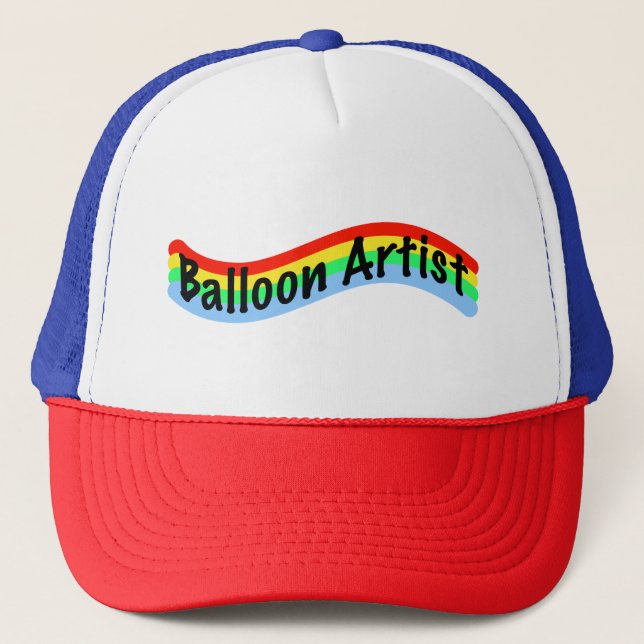 Casquette Chapeau de camionnette coloré de l'artiste du ball (Devant)