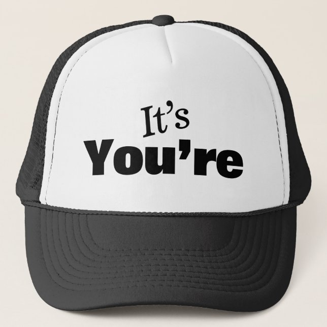 Casquette Chapeau de camionnette de police de grammaire (Devant)