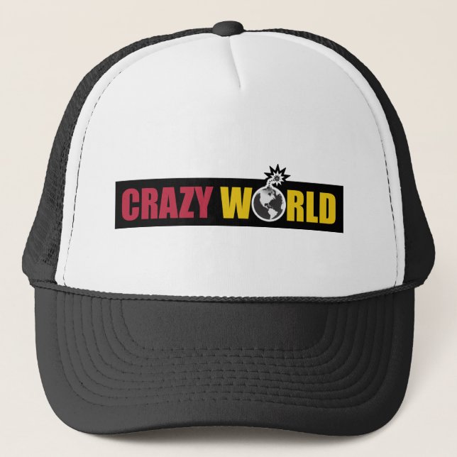 Casquette Chapeau de camionnette du Logo du Monde fou (Devant)