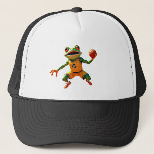 Casquette Chapeau de camionnette noir et blanc de grenouille