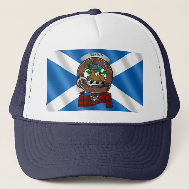 Casquette Chapeau de camionneur de badge Maxwell Clan (Devant)