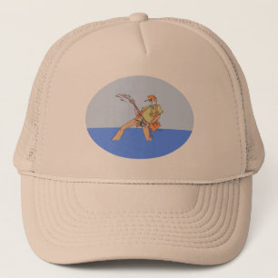 Casquette Chapeau de camionneur de kaki pêcheur