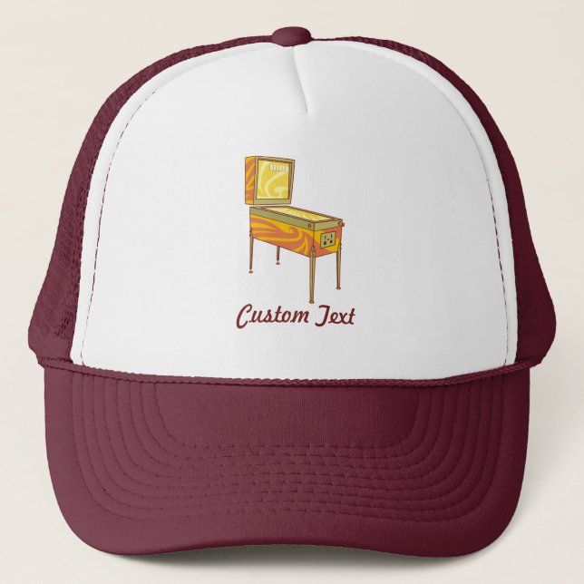 Casquette Chapeau de camionneur de machine à pinball (Devant)