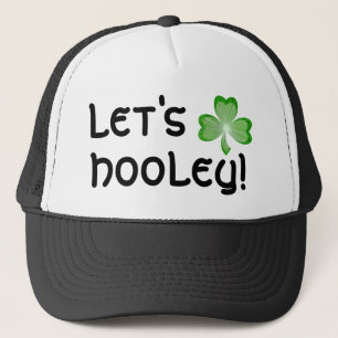 Casquette Chapeau de camionneur de shamrock 'Let's Hooley !