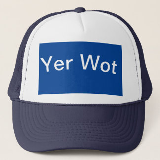 Casquette chapeau de camionneur de slogan bleu