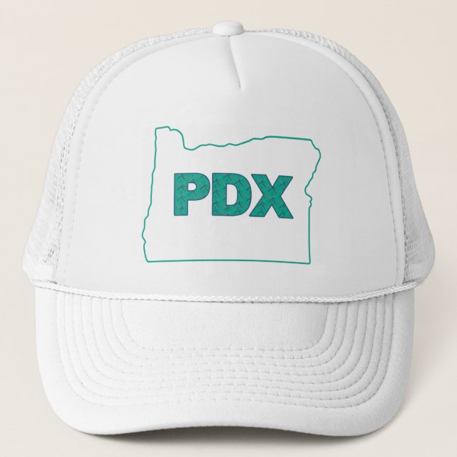 Casquette Chapeau de camionneur de tapis d'aéroport de PDX (Devant)